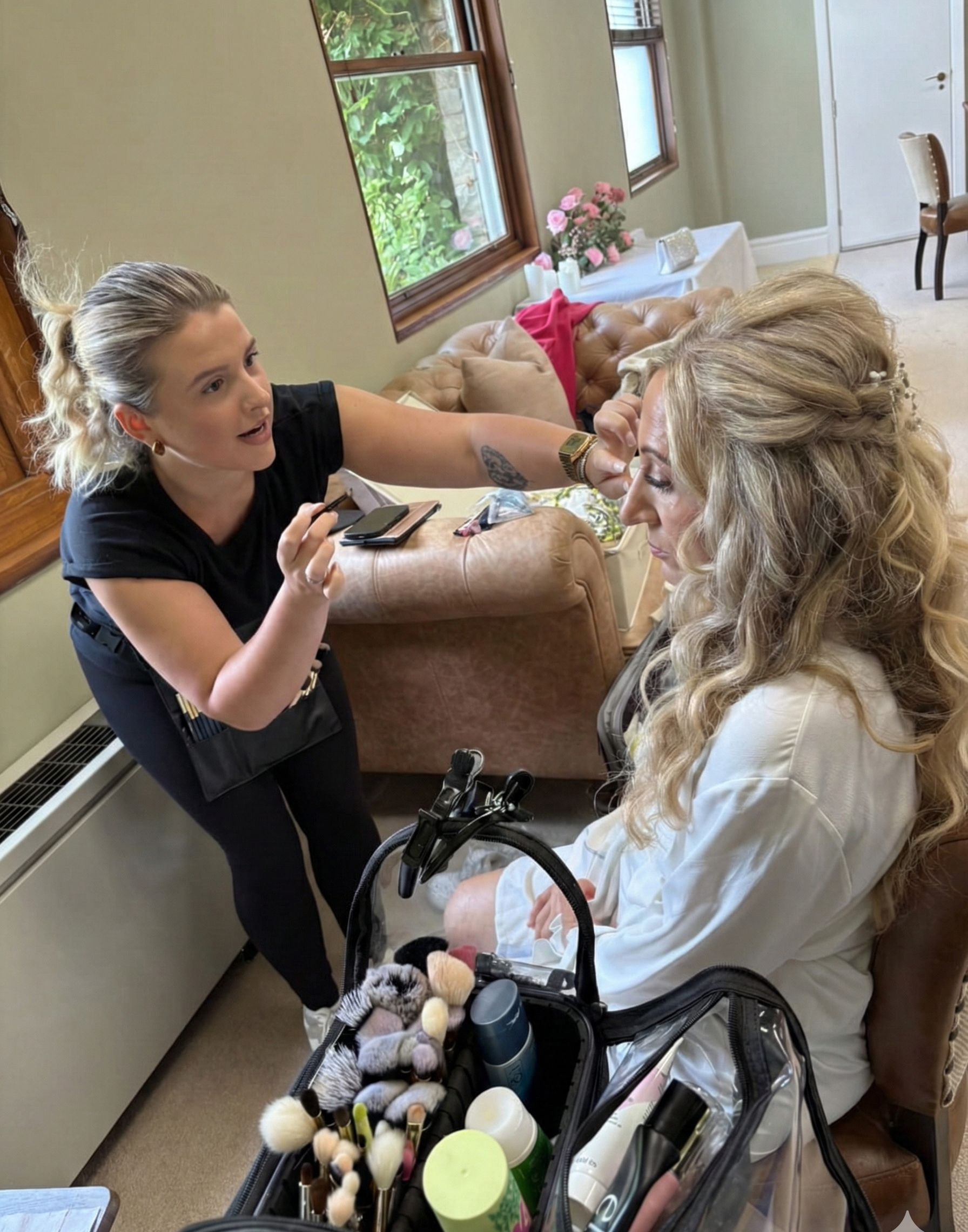 Soft glam bridal makeup