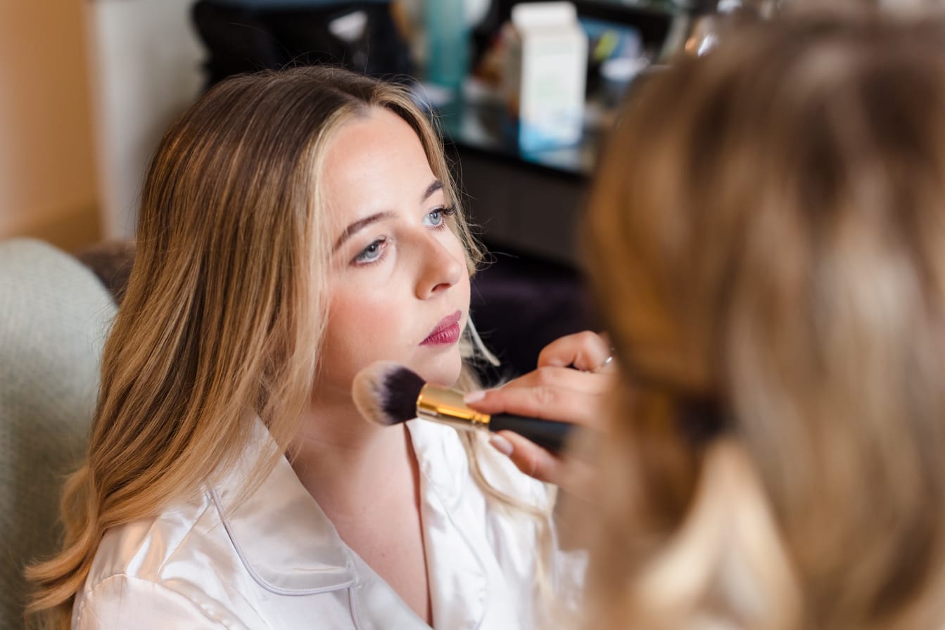 Natural bridal makeup look by Georgina Lily