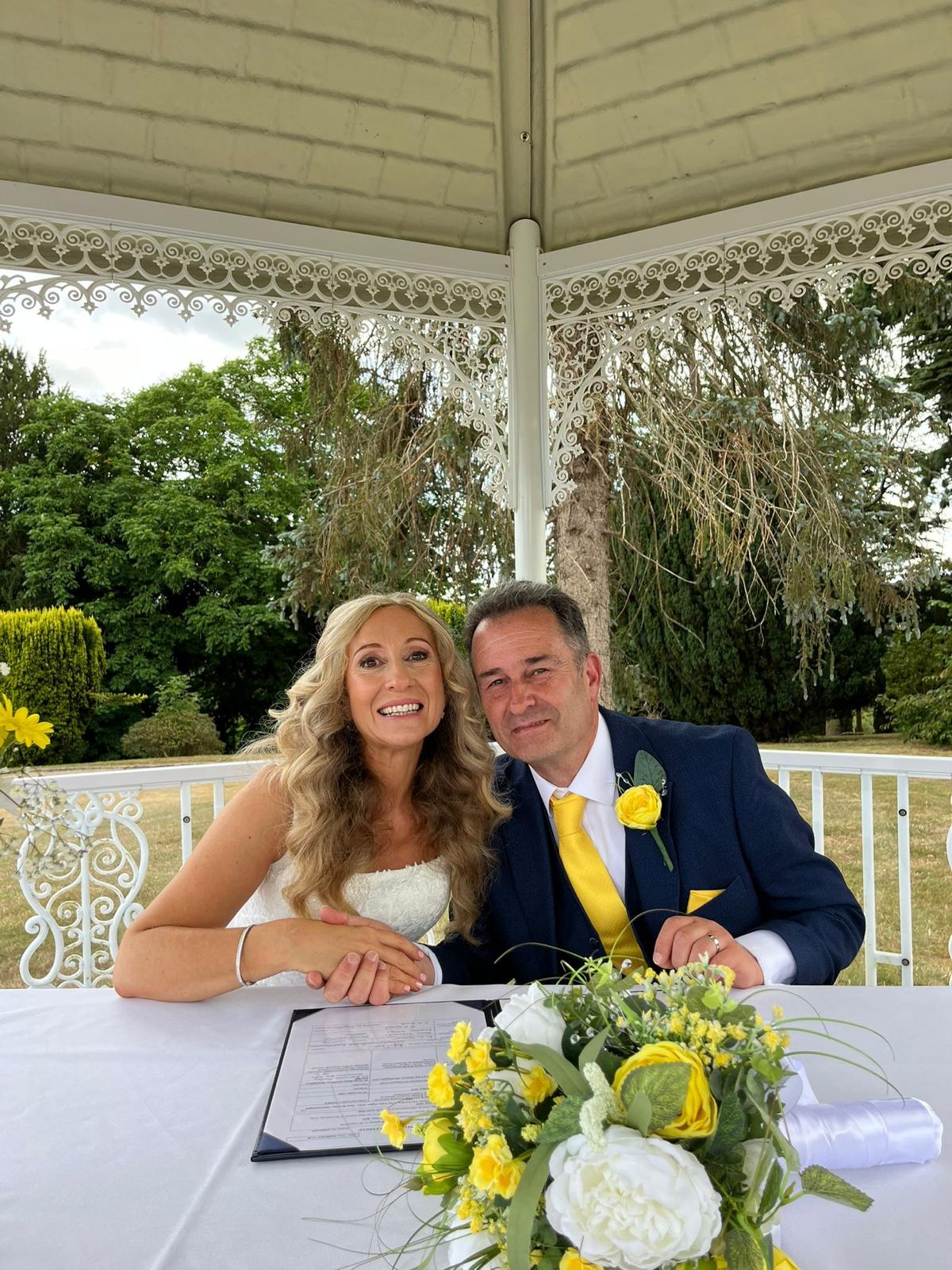 Outdoor wedding ceremony