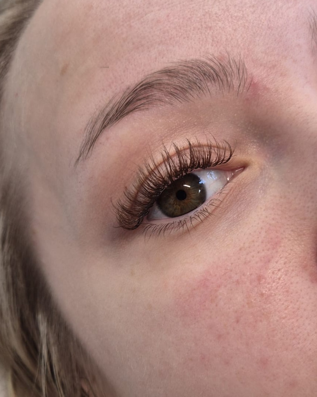 Lash lift and tint result by Georgina Lily Beauty